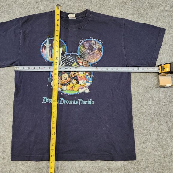 VTG Y2K Disney World Dreams Adult Mens Womens XL Mickey Mouse Graphic T Shirt - Picture 7 of 10